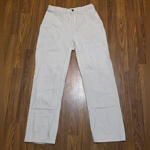 Patagonia Heritage Stand Up Pants Women’s 4 Beige Double Knee Canvas Workwear